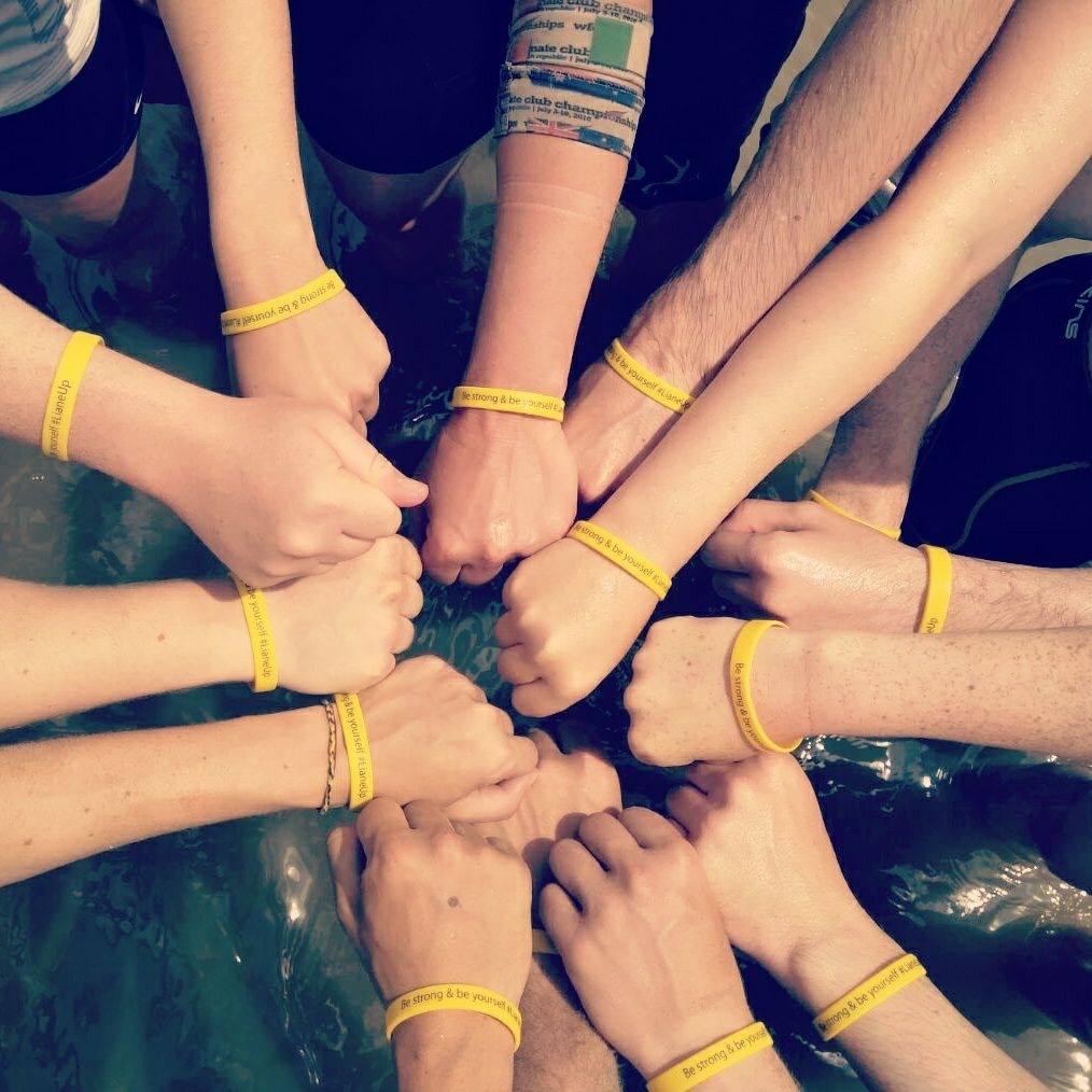 Marko has been handing out 'Be strong & be yourself' wristbands. Here's the Irish Mixed team showing theirs off. Photo by Sinead O'Shiel Flemming.